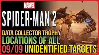 All Unidentified Targets Marvel Spider Man 2 - Data Collector Trophy
