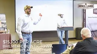 $15,100 Per Acre Bremer County, Iowa 205.46 Acre Land Auction