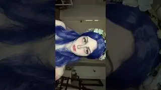 Corpse bride makeup tutorial 🩵👹 #makeupartist #kpop #makeup #corpsebride #halloween #timburton