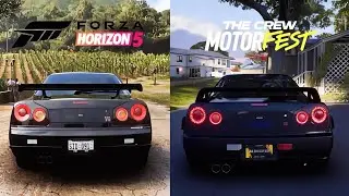Forza Horizon 5 vs The Crew Motorfest -  Nissan Skyline Graphics Comparison Gameplay  