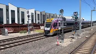 V/Line VL18 Passes Through Middle Footscray Station from Waurn Ponds to Melbourne