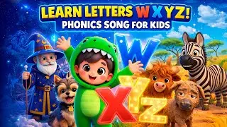 Learn Letters W X Y Z! | Phonics Song for Kids (WXYZ)