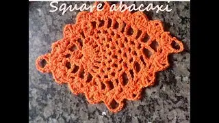 como fazer square abacaxi croche