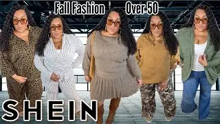 Осенняя примерка SHEIN 🍁 | Шикарные, удобные и доступные наряды для женщин plus-size старше 50 лет
