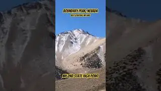 Boundary peak, Nevada, just starting my hike, my 2nd State High Point #short #shorts