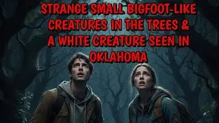 #DOGMAN, STRANGE SMALL BIGFOOT CREATURES IN THE TREES & A WHITE CREATURE IN OKLAHOMA