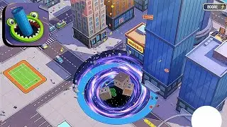 Hole io : Eat the world Max Level gameplay (Satisfaction, android & ios) game 🎮