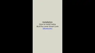 0. HATSY-BLE Pro Lever Smart Lock Installation (DL-403)