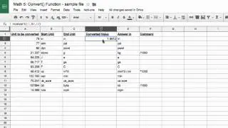 Math 5   Convert function