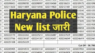 #Haryanapolicenewmeritlist Release