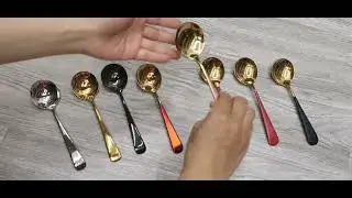 Elevate Your Dining Experience with our Elegant Round Stainless Steel Dinner Spoon