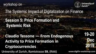 DigiFin2019: Claudio Tessone &mdash; From Endogenous Activity to Price Formation in Cryptocurrencies