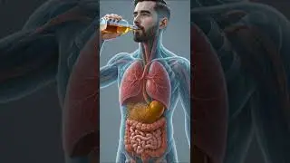 Alcohol Reaction in Human Body 3d Animation