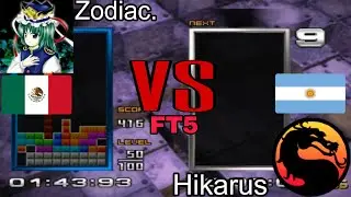 Zodiac. vs Hikarus FT5 Match | Fightcade TGM2P