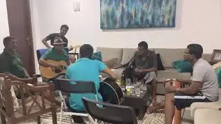 Gini Anguru Gode 🥁🎤🎸🍻 #gypsies #coversong #baila #guitar #family