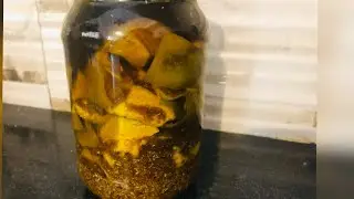 Sun Dried Raw Mango Pickle/Aam Tel Recipe/Traditional Mango Pickle/Aam Ka Achar/Grandma's Special