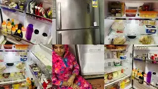 روتين اخر يوم في بيت اهلي🏠🍄‍🟫اللي انا فيه بسبب دعوات أمي ليا🙈تنضيف عميق للتلاجه رغاوي وتشجيع ضدالكسل