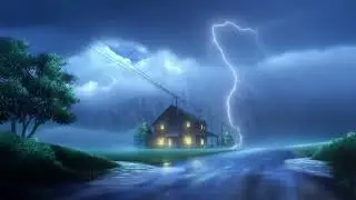 Heavy Rain Sounds for Deep Sleep 🌧️ Relaxing Rain Noise, 10 Hours Ambience