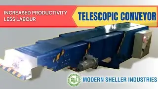 Telescopic Conveyor - MODERN - Carton Box - Container Loading - 8 metre length Expandable