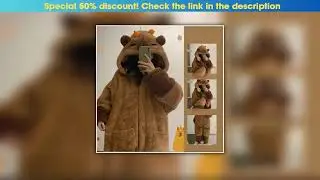 Today Only Hot Cute Capybara Winter Pajama Cartoon Animal Soft Plush Jumpsuit For Adults Kawaii Vel