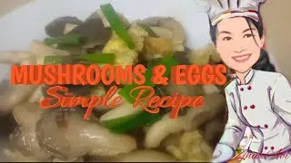 How to Cook mushrooms & eggs simple recipe #asmrsounds #cookingchannel #ytviral #foodrecipe #ytshort