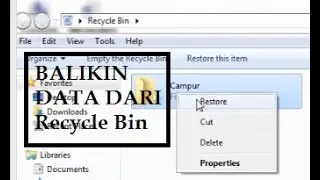 BALIKIN FILE DARI TONG SAMPAH KOMPUTER#tipskomputer
