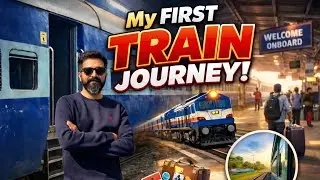 My First Train Journey 🚆 | Full Travel Vlog |