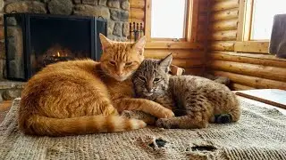 The Bobcat Refused to Let Go of the Crying Kitten &ndash; What Happened Next Melted Every Heart