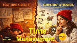Time Management for Beginner Artists  | The Art Artist's way | 5 Days  #timemanagement#work