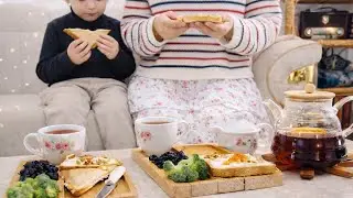 Caring for the family || Simple life vlog || A picnic on a snowy day🌨️