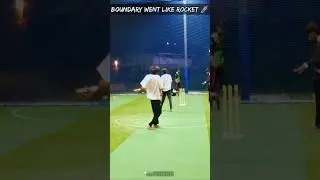 Boundary Went Like A Rocket 🚀 || @SAS Indoor Courts, Kotikawatta #indoorcricket #cricket #fielding