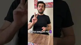 Mutfak Gere&ccedil;leri Part 2-Kitchen Utensils #turkishlanguage #turkishlesson #basicturkish #dailyturkish