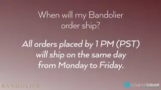 Bandolier Coupon Cause Frequently Asked Questions