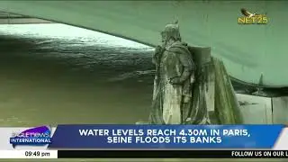 Water levels reach 4.30m in Paris, seine floods its banks