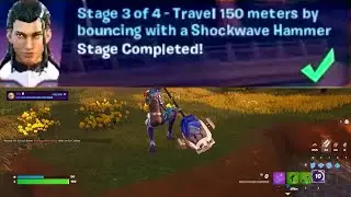 Travel 150 meters by bouncing with a Shockwave Hammer Fortnite