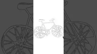 How to draw bicycle l pencil 📝 sketch for beginners #shortvideo #shorts #viral#drawing
