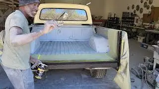 spraying bedliner