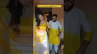 Kya kare jab biwi saree pehenle😅😂 #niketimsy #husbandwifecomedy #husbandwifecomdey #cute #viralvideo