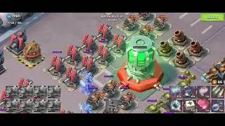 Attacking Operation Stronghold [Tapir] with 8 [Level 20] RainMakers | Boom Beach