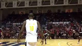 James Harden finds Chris Paul for a two-handed alley-oop dunk