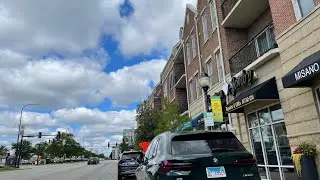 Mount Prospect Illinois in the morning. Walk and talk. Real Life.
