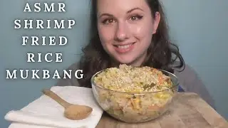 ASMR SHRIMP FRIED RICE MUKBANG 먹방 | Eating Sounds *No Talking | Ceallen Eats