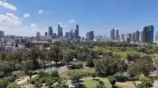 Тель Авив, Парк Яркон с высоты птичего полёта.