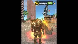 Rope Hero Vice Town (Stone Giant) stone man throws transport truck #shorts #games #ropehero #viral