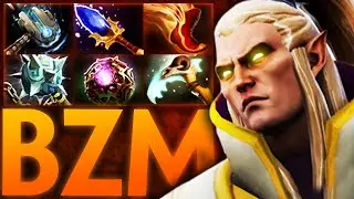 BZM Invoker Meteor Hammer Build in BLAST Slam Tournament | Dota 2 Invoker