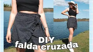 DIY FALDA CRUZADA - cómo hacer una FALDA ENVOLVENTE con volados *PASO A PASO