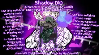 A Bizarre Day's SHADOW DIO Moveset | Jujutsu Shenanigans