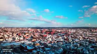 4k Cinematic Done Flight Over Lawrence, Massachusetts