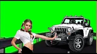 Green screen background traffic Road video