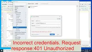 Android Studio, Github login problem incorrect credentials